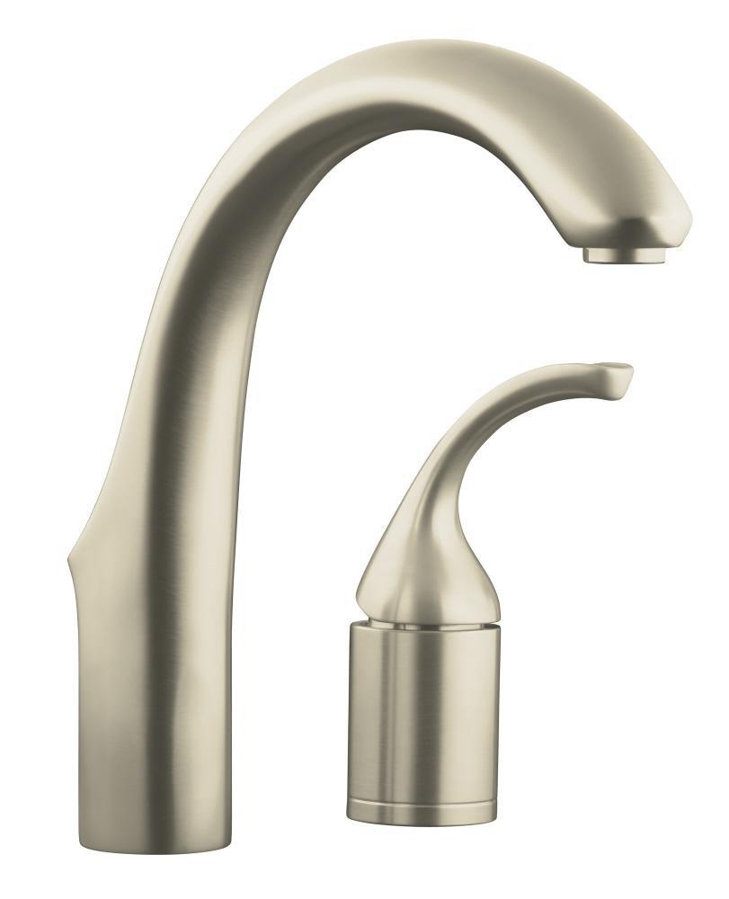 KOHLER Vibrant&reg; Brushed Nickel Single Lever Handle Bar Faucet 
