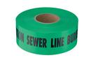 Empire Level Black 3 in. Non-detectable Sewer Tape in Green 