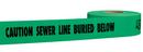 Empire Level Black 3 in. Non-detectable Sewer Tape in Green 