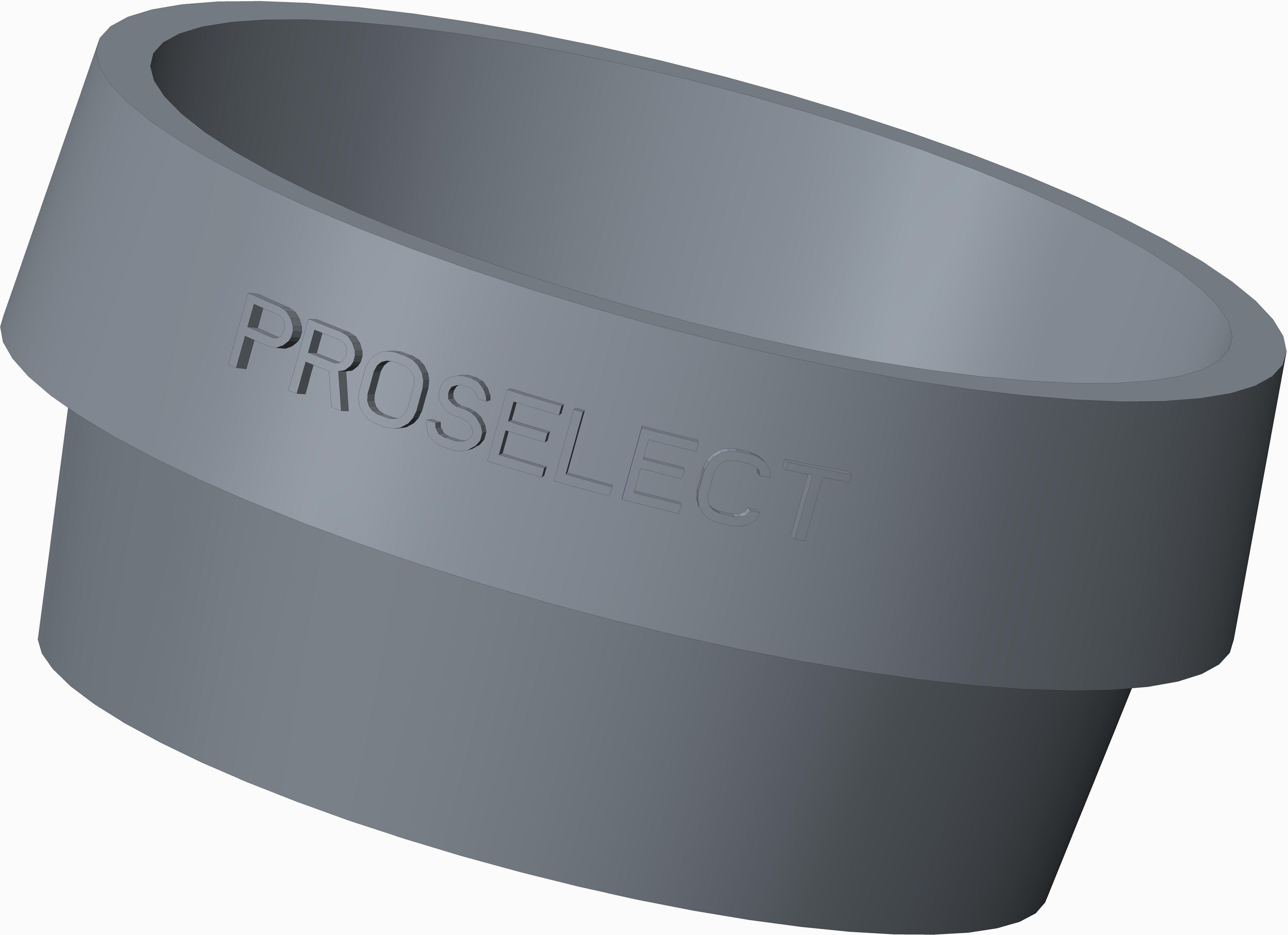 PROSELECT&reg; Black 5-1/4 in. Cast Iron Valve Box Riser 