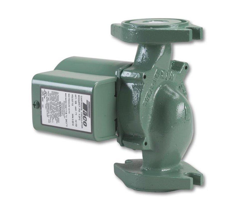 Taco 115V 17 gpm Flanged 125 psi Cast Iron Cartridge Circulator Pump with Integral Flow Check 