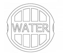 7-3/8 x 5-1/4 in. Cast Iron Valve Box Drop Lid