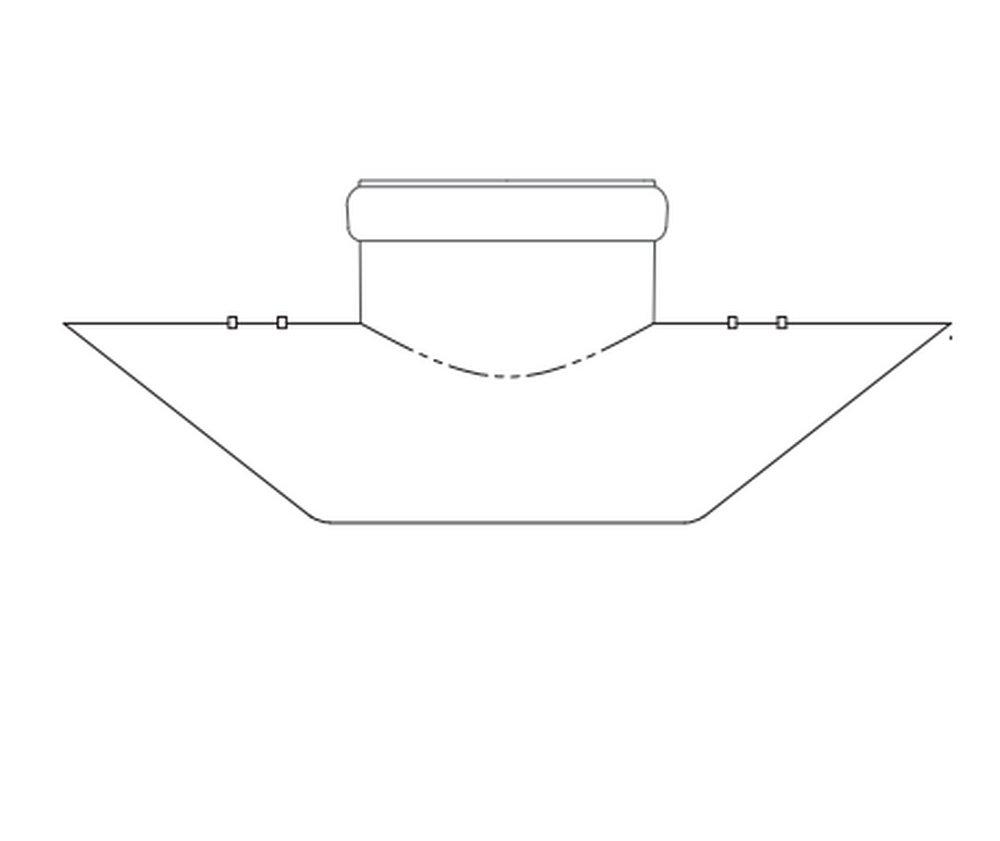 GPK Solvent Weld Reducing SDR 35 PVC Sewer Saddle Tee 