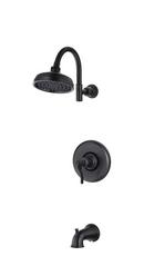 Tub and Shower Trim Package with 1-Function Rain Showerhead in Tuscan Bronze