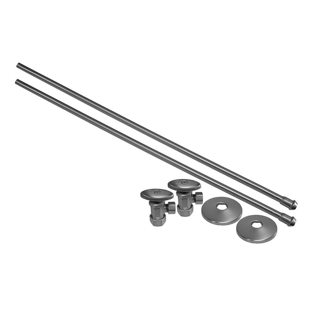 Jones Stephens Brushed Nickel Sink 3/8 x 20 in. Supply Kit 