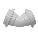 Jones Stephens White Slip-Joint Straight PVC 45 Degree Elbow 
