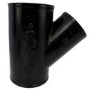 Black No Hub Cast Iron Reducing Wye 