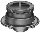 4 in. No Hub Cast Iron Floor Drain with 8-1/2 in. Round Grate