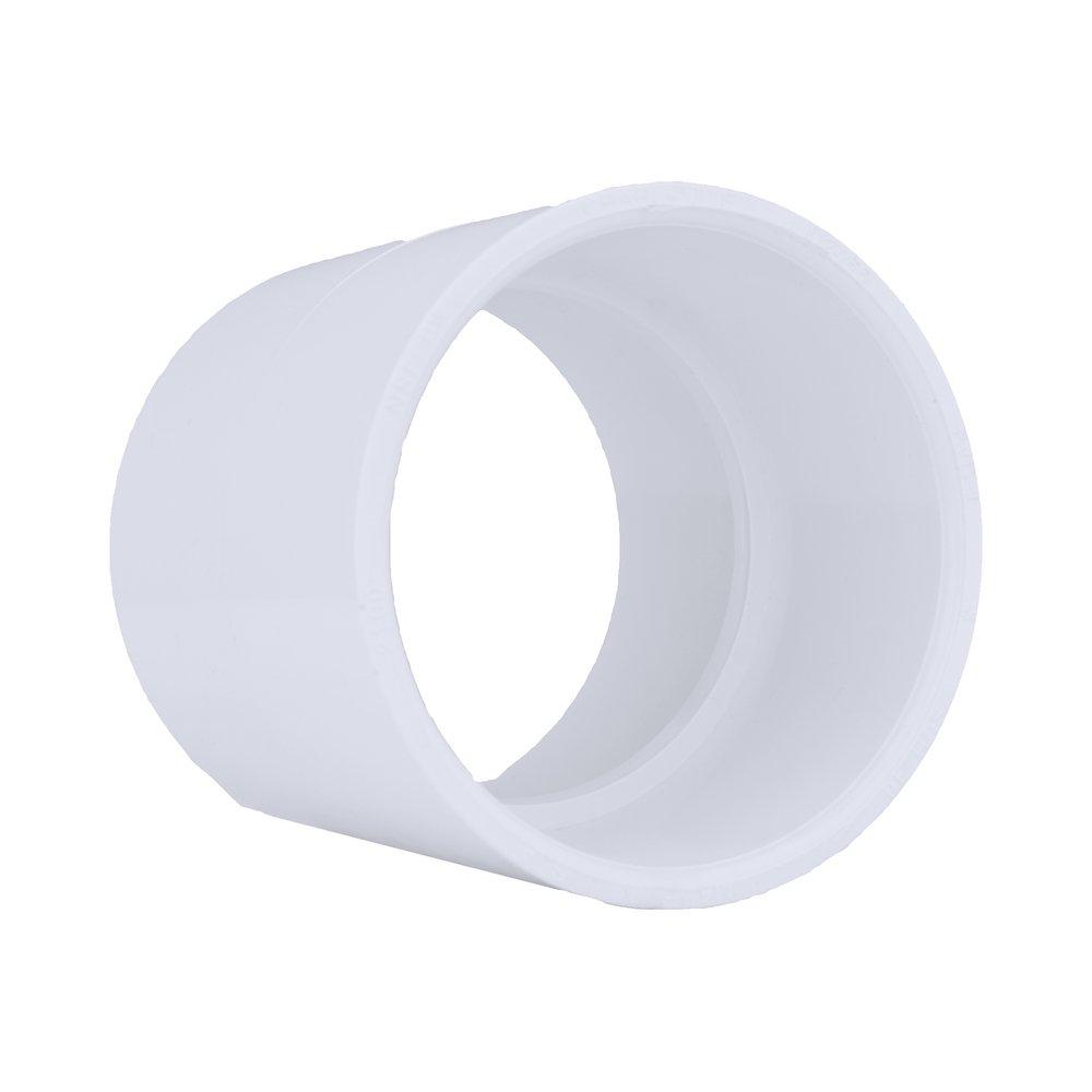 White PVC Schedule 40 Coupling 