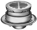 Jay R. Smith No Hub Cast Iron Floor Drain with 8-1/2 in. Round Grate 