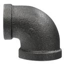 2-1/2 x 2 in. FPT 150# Black 90 Degree Malleable Iron Reducing Elbow