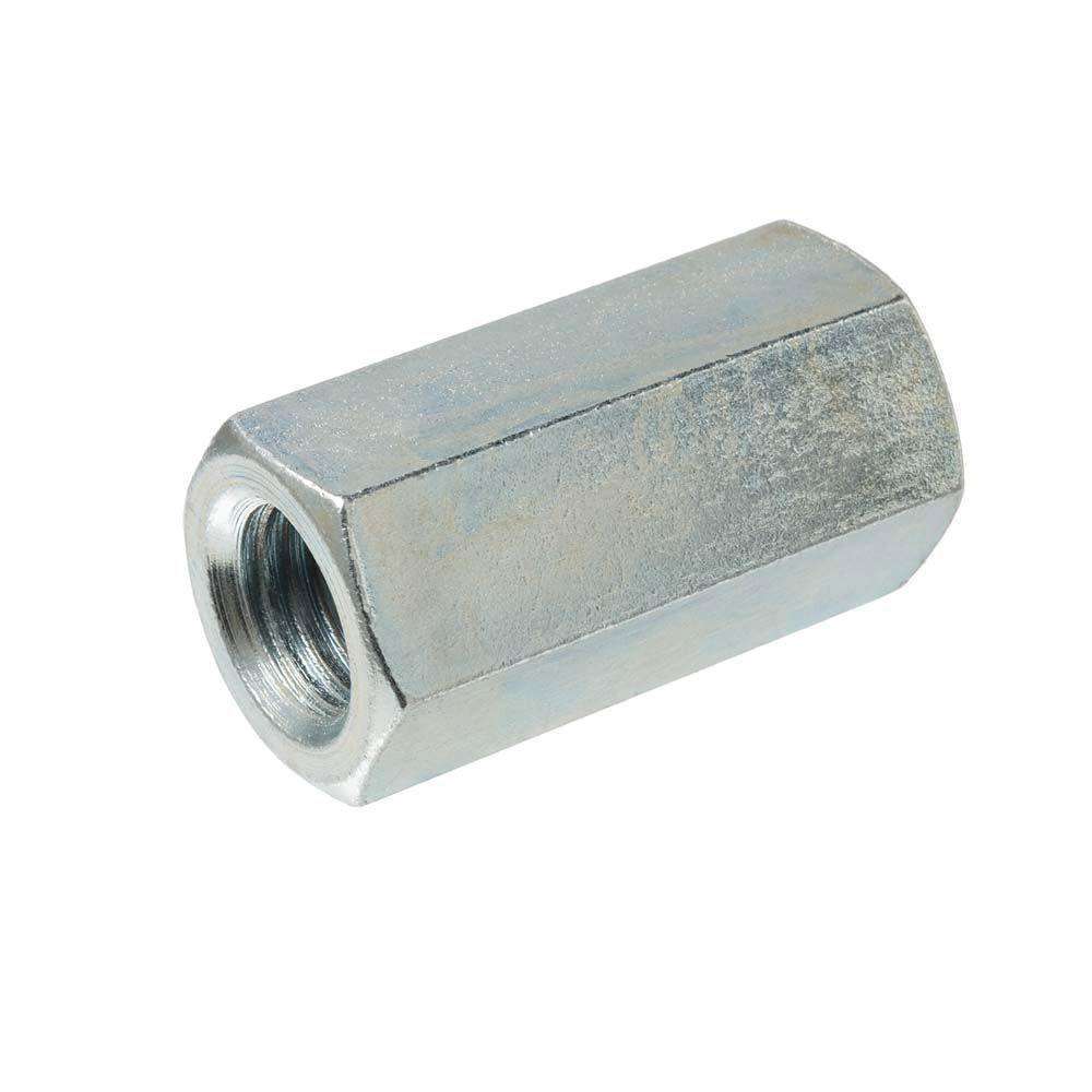 7/8 x 7/8 in. Steel Rod Coupling in Zinc Plated 