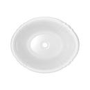 17-5/8 in. Drop-in Oval Vitreous China Bathroom Sink in White
