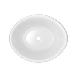 17-5/8 in. Drop-in Oval Vitreous China Bathroom Sink in White