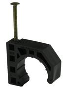 1 in. Black Plastic Nail Barb Clamp