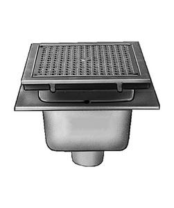 3 in. Floor Drain with Round Half Grate Top