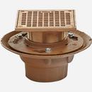 Jay R. Smith No Hub Cast Iron Nickel Bronze Floor Drain 