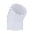 White PVC Schedule 40 45&deg; Elbow 