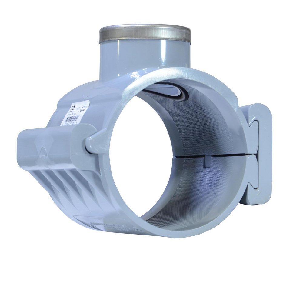 NDS Grey 4 in. FIPT PVC Saddle 