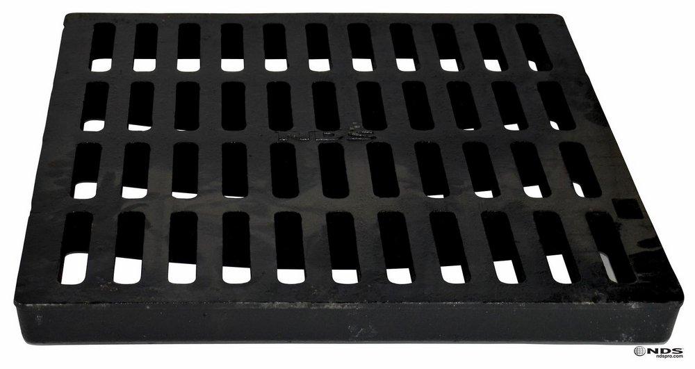 NDS Black Cast Iron Square Grate 