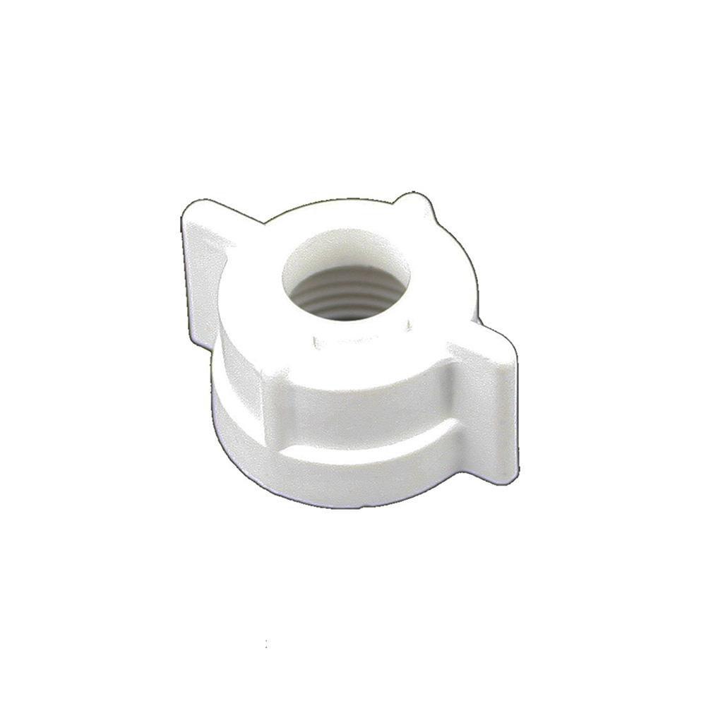 Jones Stephens White 1/2-14 x 1/2 in. Plastic Lavatory Coupling Nut 