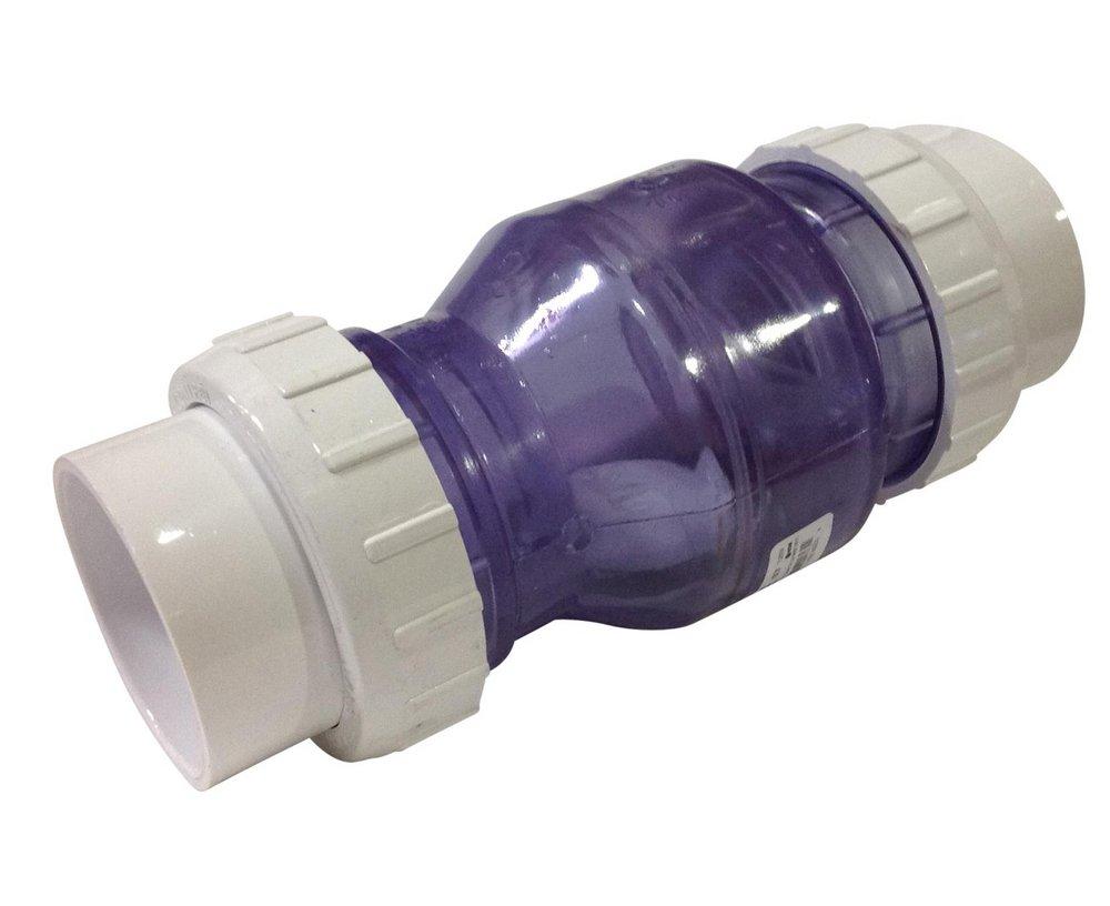 NDS Clear Plastic Union Slip Swing Check Valve 