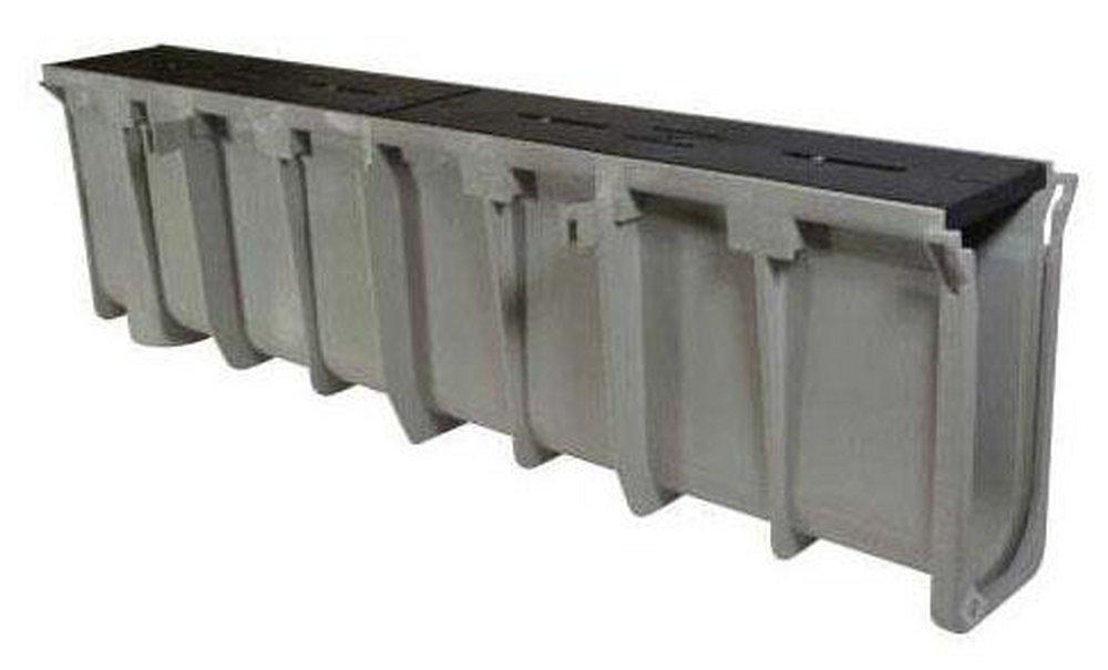 NDS Light Grey 12-3/50 in. Sloped Channel Drain 