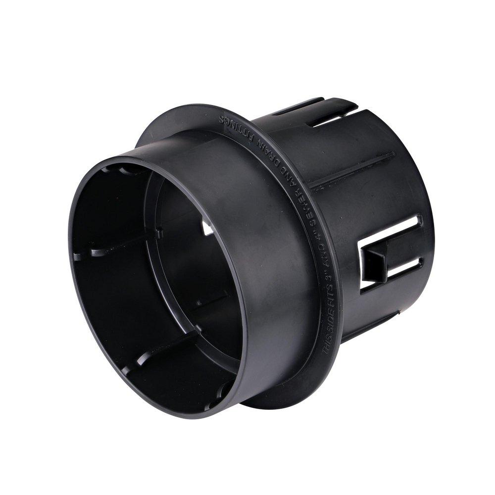 NDS Black 4 in. Pop-Up Drainage Emitter Universal Adapter 