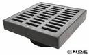 Square Grate and Pipe Adapter in Grey