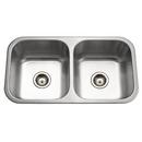 Houzer Stainless Steel 31 x 18 in. Sink 9 in. Deep with Basket Strainer 