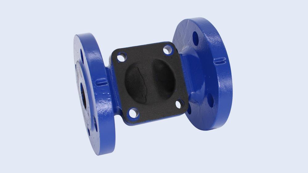 Xomox Butyl Cast Iron and Rubber Flanged Diaphragm Valve 