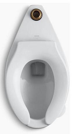 Elongated Toilet Bowl in White