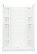 Sterling White 60 x 34 in. Vikrell Tile Alcove Shower with Place Backers 