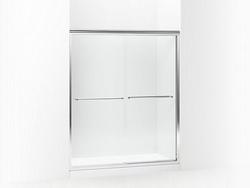 Finesse Frameless Bypass Shower Door in Nickel