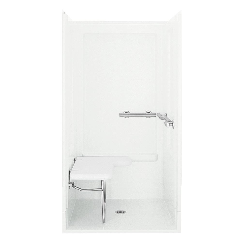 Sterling White 39-3/8 x 39-3/8 in. Transponder Shower Receptor 