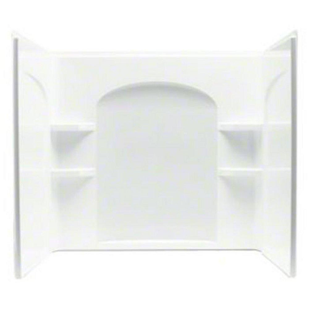 Sterling White 60 x 32 x 55-1/4 in. Tub & Shower Wall 