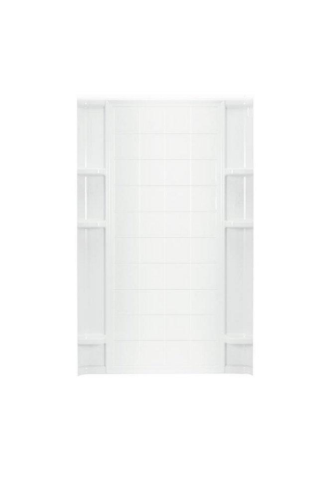 Sterling White 48 in. Shower Wall in White 