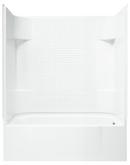 Sterling White 60 x 30 in. Vikrell Right Hand Drain Tub and Shower with Age in Place Backers 