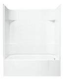 60 x 31-1/4 in. ADA Vikrell Right Hand Drain Tub and Shower with Age in Place Backers in White