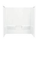 60 x 30-1/4 x 61-1/2 in. Tub & Shower Wall in White