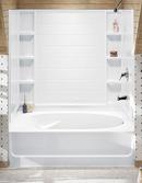 Sterling White 60 in. Shower Wall in White 