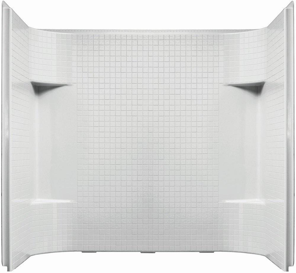 Sterling White 60 x 31-1/4 x 73-1/4 in. Tub & Shower Wall 
