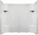 60 x 31-1/4 x 73-1/4 in. Tub & Shower Wall in White