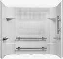 60 x 31-1/4 x 55 in. Tub & Shower Wall in White