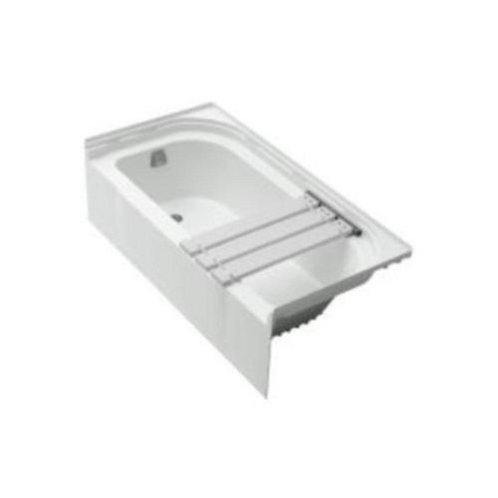Sterling White 60 x 30 in. Soaker Alcove Bathtub with Left Drain 