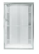 45-3/8 in. Sliding Shower Door with Clear Glass in Silver