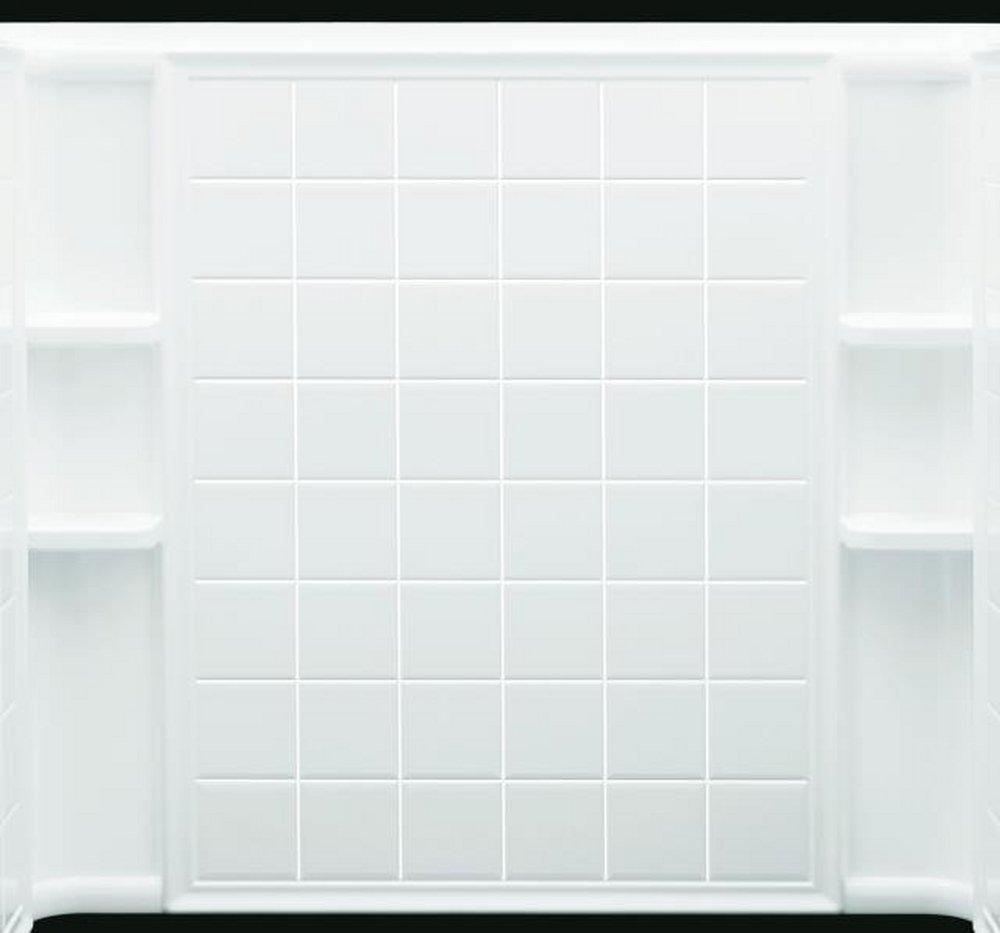 Sterling White 60 in. Shower Wall in White 