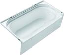 Sterling White 60 x 30 in. Soaker Alcove Bathtub with Right Drain 