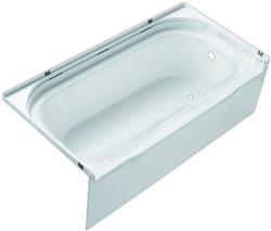 60 in. x 30 in. Soaker Alcove Bathtub with Right Drain in White
