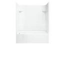 Sterling White 60 x 30 in. Vikrell Left Hand Drain Tub and Shower with Age in Place Backers 